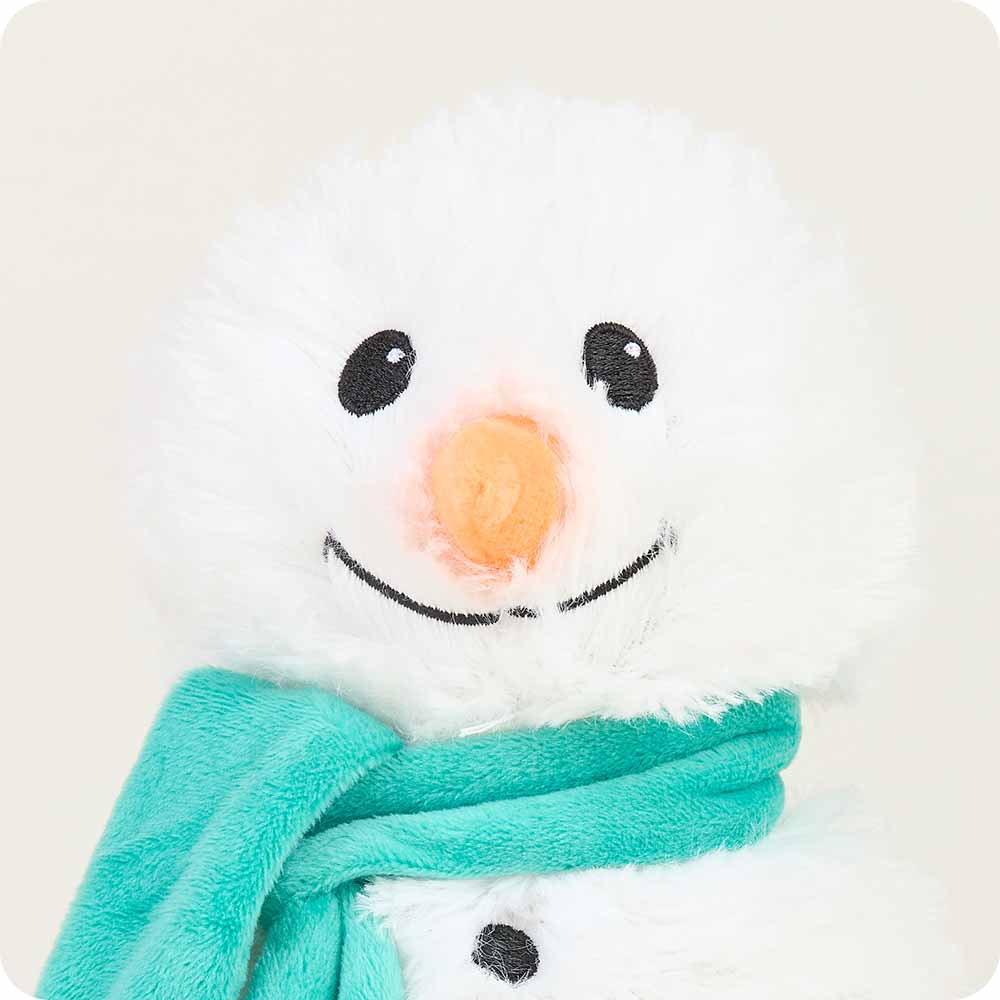 Green Scarf Snowman Stuffed Animal Warmies Junior