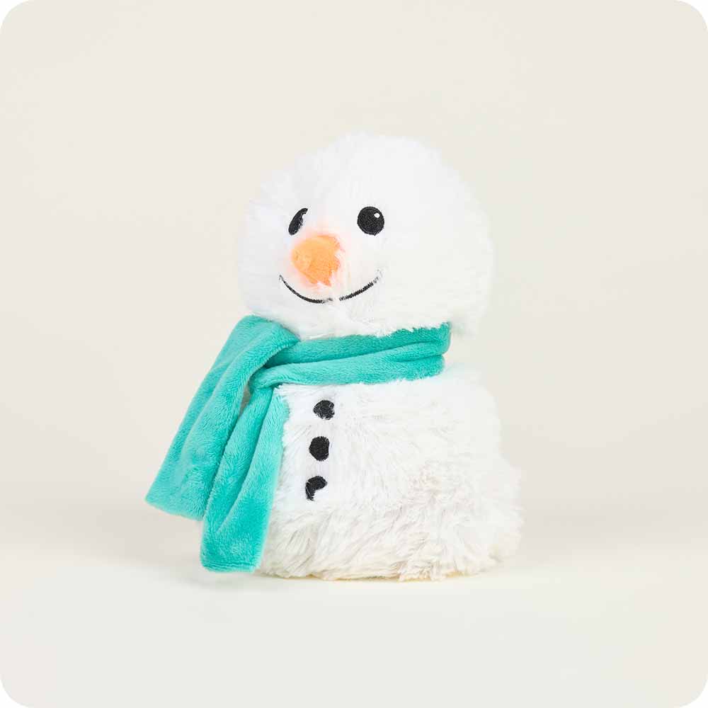 Microwavable Green Scarf Snowman 