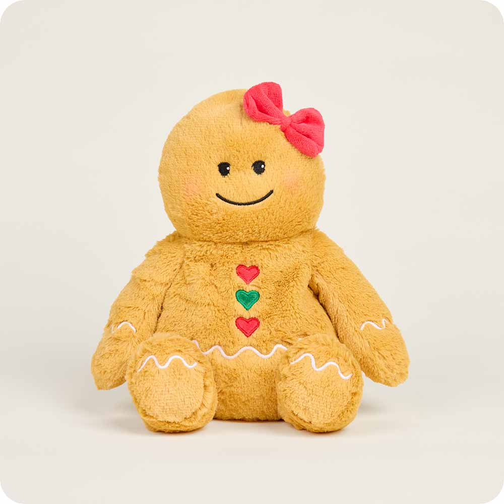 Microwavable Gingerbread Girl Stuffed Animal Warmies