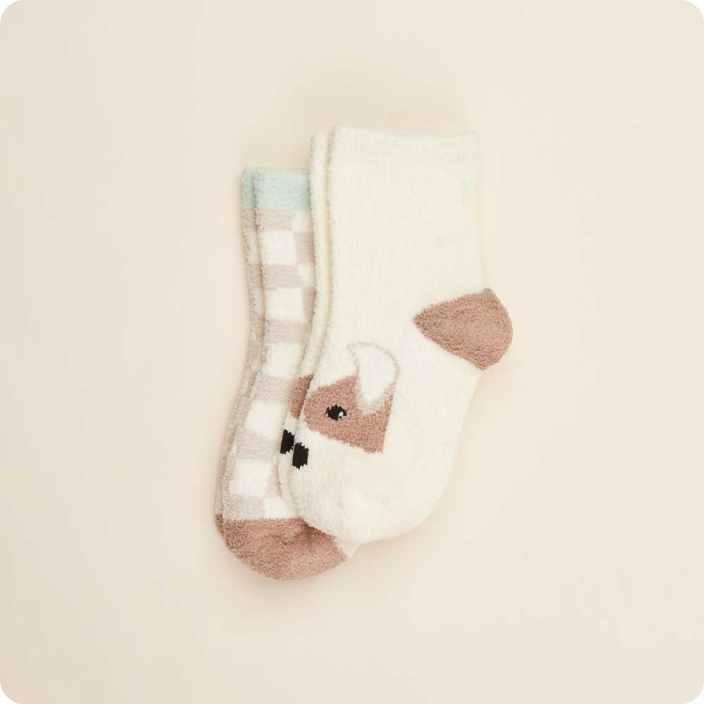 Microwavable Puppy Crew Socks - Warmies USA